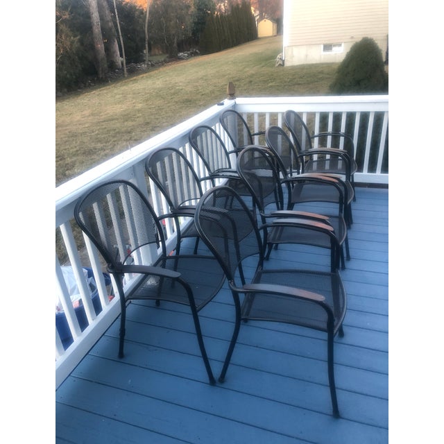 Kettler Monte Carlo Wrought Iron Dining Armchairs Set Of 8 Chairish
