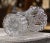 Glass Mid-Century French Cut Crystal Vase With Floral and Geometric Motifs For Sale - Image 7 of 7