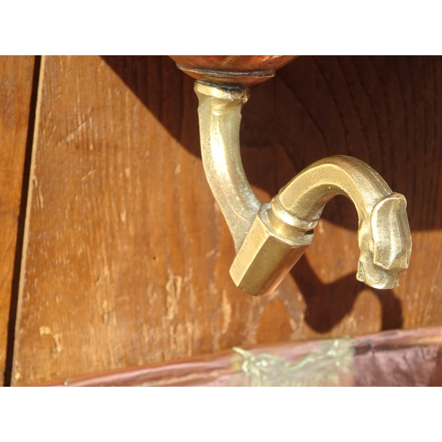 Brown Antique Copper Fountain on Oak Base For Sale - Image 8 of 18
