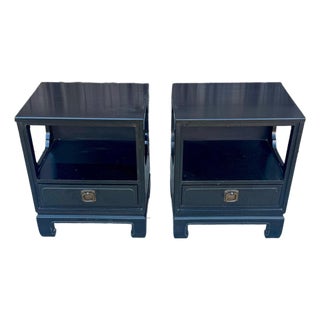 Vintage Asian Style Nightstands, a Pair For Sale