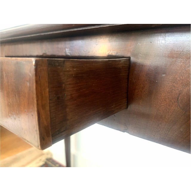 18th Century 18th Century Georgian Style Mahogany Flip Top Card Table For Sale - Image 5 of 10