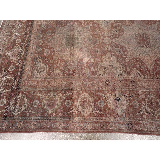 Early 20th Century Galerie Shabab Collection Early 20th Century Persian Isfahan Room Size Carpet For Sale - Image 5 of 8