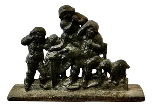 19th Century Cast Iron Door Stop the Goose Is Dead