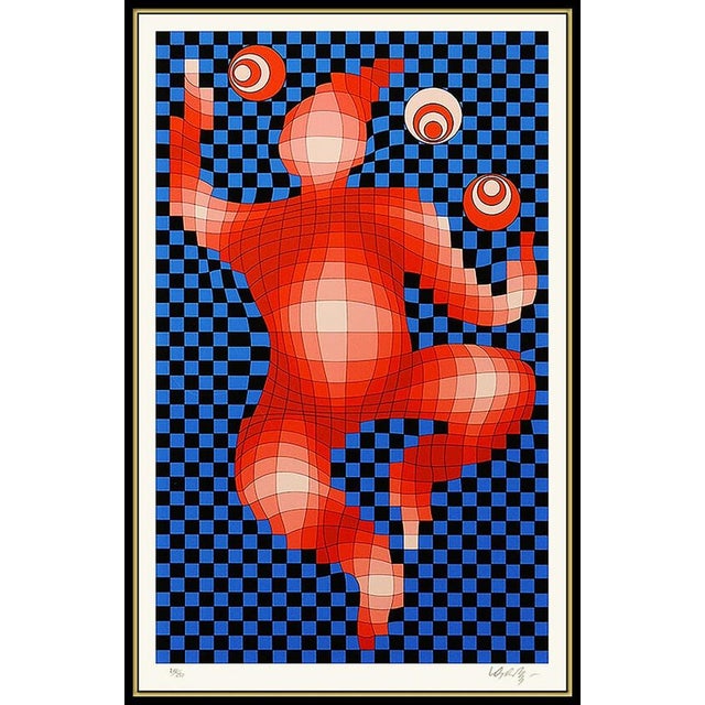 Message us to inquire about custom framing options! (Included for free with every purchase) Victory Vasarely Authentic and...