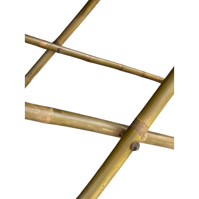 1980s Teak and Bamboo Butler Tray Table For Sale - Image 12 of 14