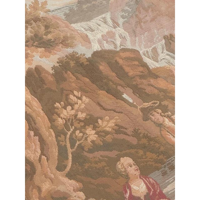 Vintage French Aubusson Style Jacquard Tapestry by Jules Pansu, 1970s For Sale - Image 9 of 18