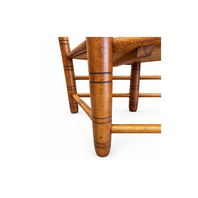 1910s Antique Scandinavian Hand-Carved Folk Art Bench, Circa 1900 For Sale - Image 5 of 7