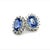 Traditional Natural Sapphire Diamond Earrings 14k Gold 3.2 TCW Certified For Sale - Image 3 of 12