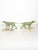 Pair of patinated bronze dog sculptures on marble bases, dating from the 19th century. These elegant animal figures depict...