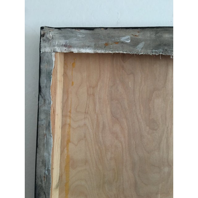 1950s Mid 20th Century Abstract Expressionist Oil Painting For Sale - Image 5 of 9