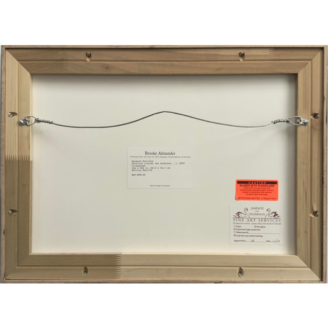 Printmaking Materials Raymond Pettibon - Untitled (Inside the Bookcase…) Lithograph, Signed (Framed) For Sale - Image 7 of 9