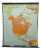 Vintage Countries of North America Mural Poster, 1970s For Sale