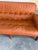 Mid Century Brazilian Sergio Rodriguez Style Cognac Leather Sofa For Sale - Image 10 of 12