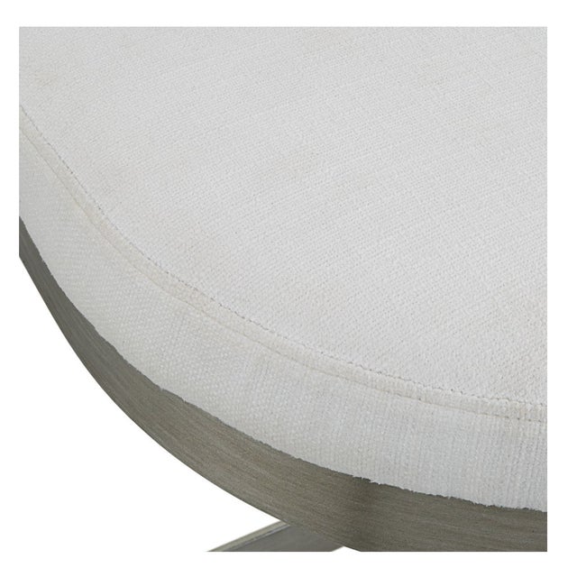 2020s Ivanna Counter Stool, Silver - White For Sale - Image 5 of 6