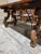 Brown Late 19th Century French Provincial Walnut Farmhouse Dining Table With Six Ladder-Back Chairs For Sale - Image 8 of 10
