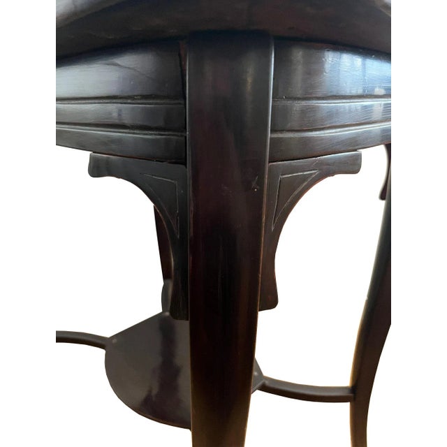 Art Nouveau Side Table in Stained Beech, 1890s, in Restored conditions. Designed 1890 to 1919