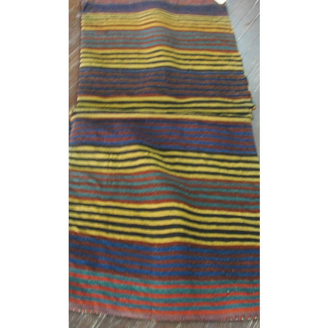 Tribal Antique Shahsavan Sumakh Khorjin (Double Saddlebag) For Sale - Image 3 of 9