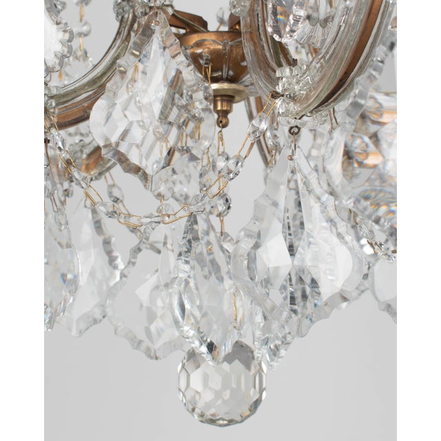 Mid 20th Century Maria Theresa Crystal Chandelier Pair For Sale - Image 13 of 16