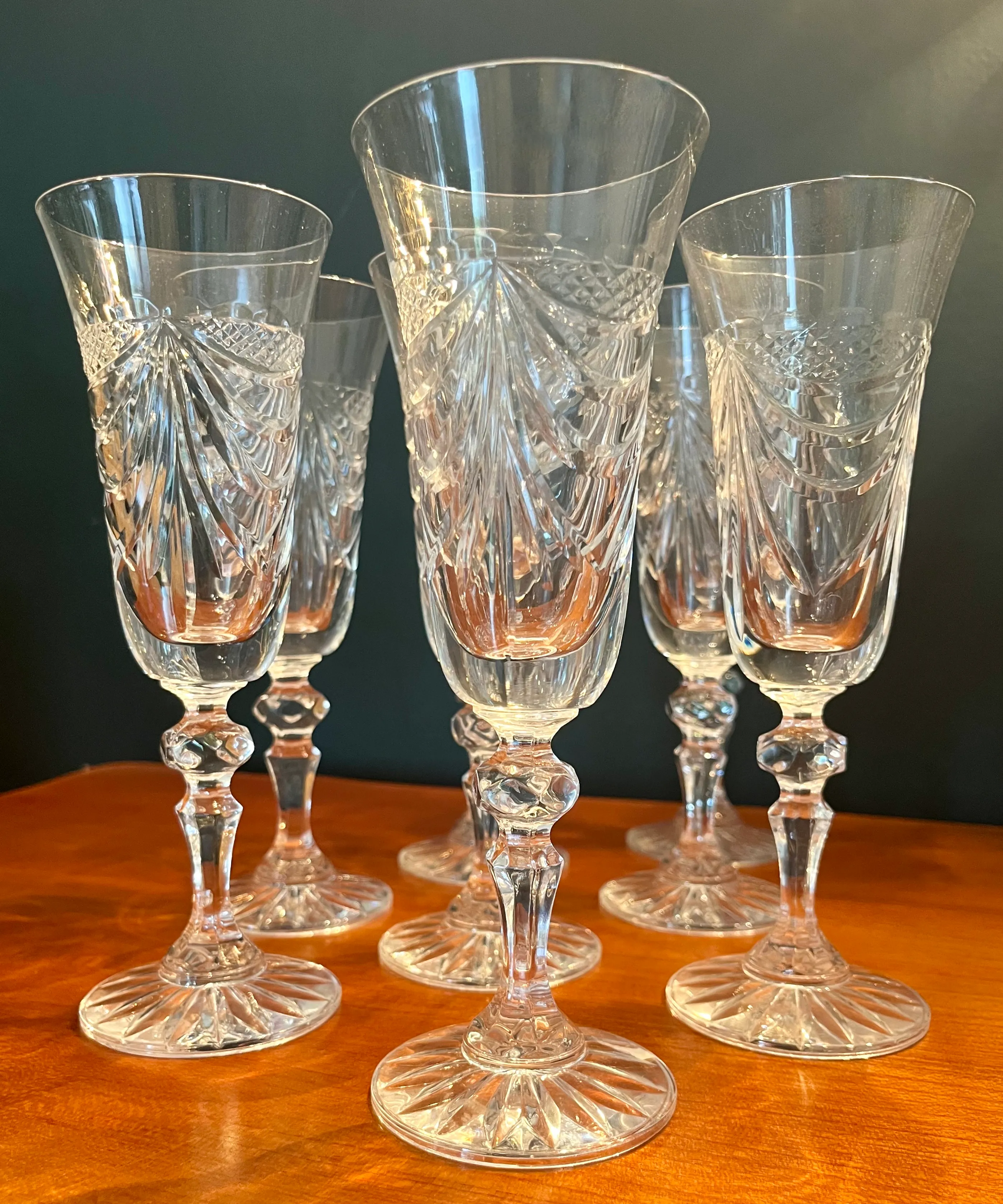 Mid 20th Century Cristallerie De Lorraine Hand Cut Crystal