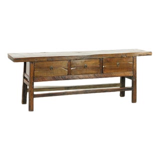 Antique Spanish Sideboard with Drawers, 1700s For Sale