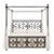 Tuscan Style Iron Canopy Queen Bed For Sale