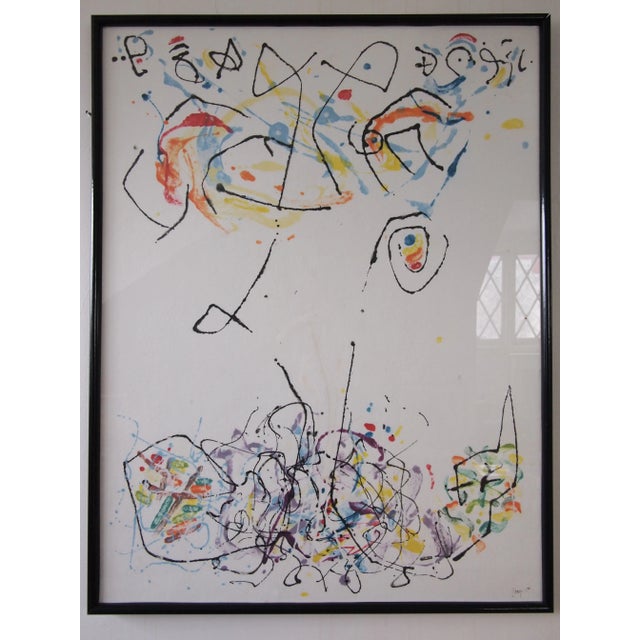 1994 Modern Abstract Mixed-Media Painting on Paper by Paul Harryn, Framed For Sale - Image 12 of 12