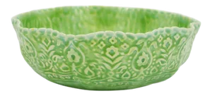 Early 21st Century Kosoy + Bouchard Signed, Dated Light Green Textured Large Bowl