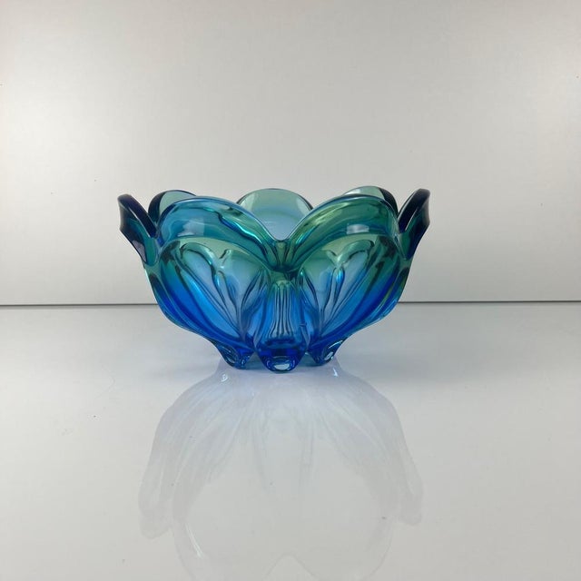 Large Vintage Murano Glass Bowl, 1960 For Sale - Image 3 of 10