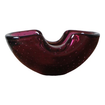 Metallurgical Glass Bowl, Italy, 1970s For Sale