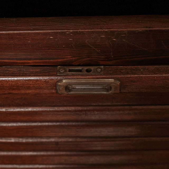 Vintage Shutter Filing Cabinet For Sale - Image 4 of 8