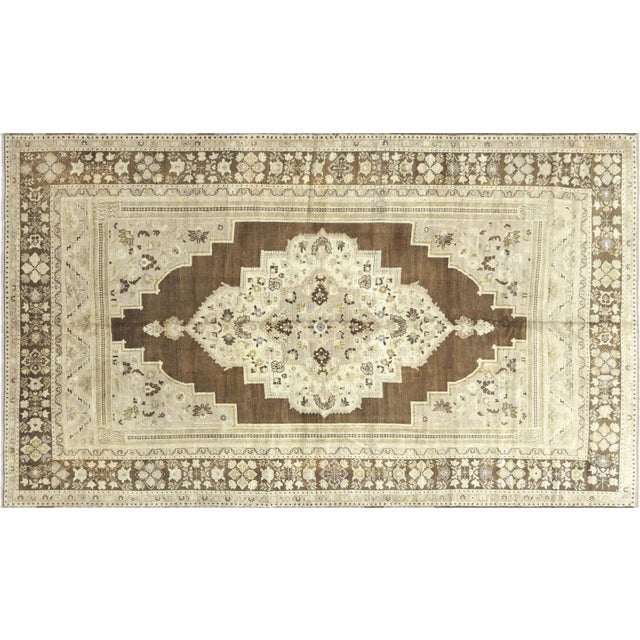 Textile 1960s Turkish Oushak Rug For Sale - Image 7 of 7