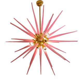 Pink Sputnik Spikes Pendant Lamp For Sale