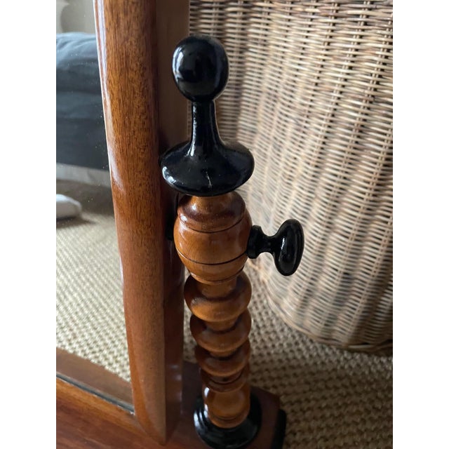 Biedermeier Style Swivel Table Mirror, 1890s For Sale - Image 4 of 10