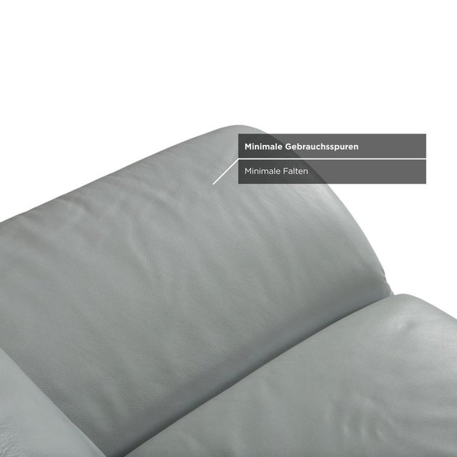 Rossini 2-Seater Sofa in Blue Leather from Koinor For Sale - Image 9 of 16