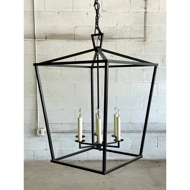Vintage Contemporary Monumental Frame Lantern For Sale In West Palm - Image 6 of 7
