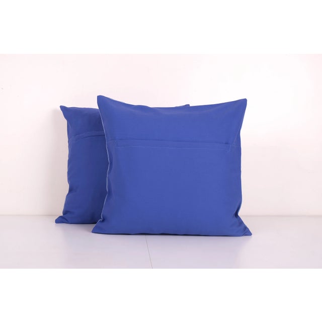 Embroidered Floral Suzani Pillow Cover - A Pair For Sale - Image 4 of 4