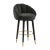 Myla Black Swivel Bar Stool For Sale - Image 9 of 9