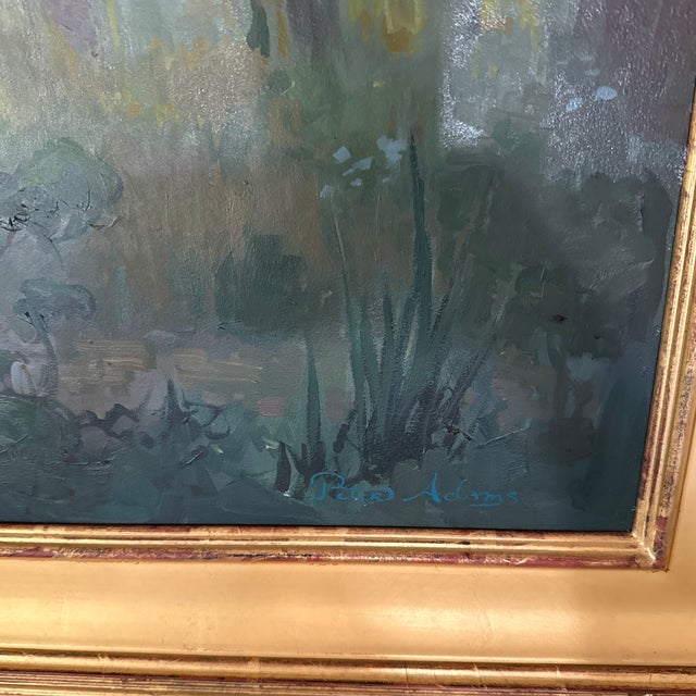 Forest Green Peter Adams "Eucalyptus Forest" Oil on Board Painting For Sale - Image 8 of 8