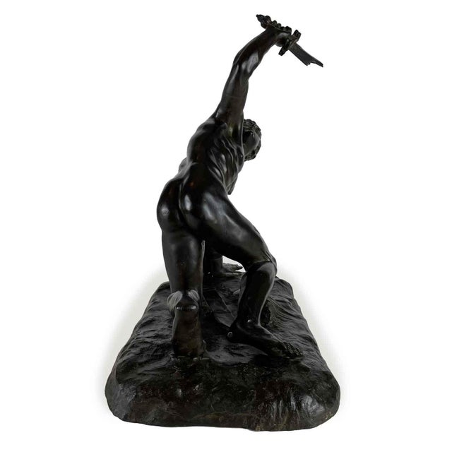 Bronze Statue of a Gladiator Tommaso Campajola, 1920s For Sale - Image 4 of 11