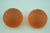 Orange Sandblasted Murano Glass Tennis Balls Paperweights from La Murrina, Italy, 1970s, Set of 2 For Sale - Image 6 of 18