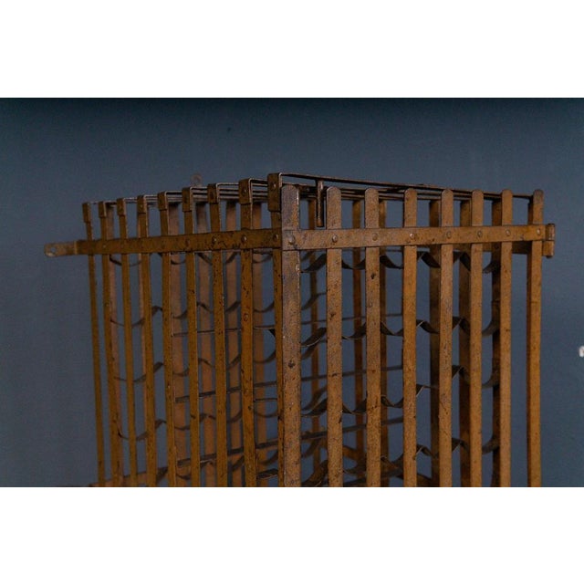 Vintage Steel Wine Rack For Sale - Image 15 of 18