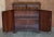 Vintage Mahogany Two Drawer Library Bookcase Sideboard For Sale - Image 10 of 13