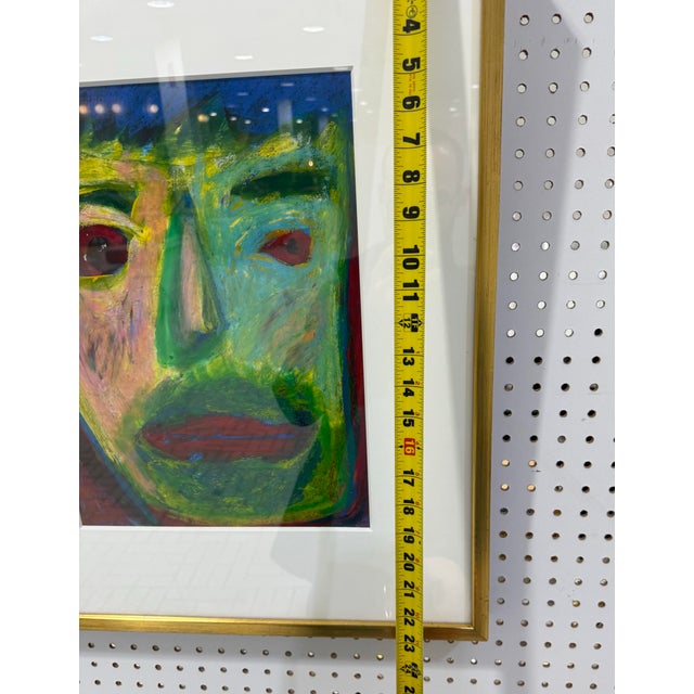 1950s French Pastel by Artist Nobuo Signed Original 1950s For Sale - Image 5 of 7