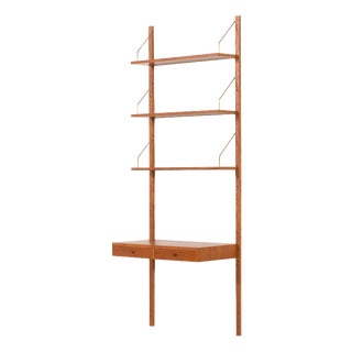 Danish Teak Shelving Unt with Desk in the style of Poul Cadovius, 1960s For Sale