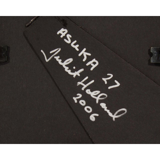 Paper Signed 2006 “Asuka 27” Mixed Media Collage by Artist Juliet Holland For Sale - Image 7 of 7