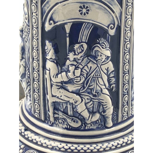 1960s 14" Gerz Salt Glaze Stein With Pewter Lid For Sale In Greenville, SC - Image 6 of 7