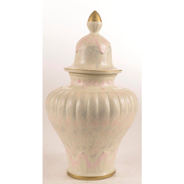 Mid-Century Modern Italian Ceramic Vase from Bassano, 1980s For Sale - Image 3 of 6