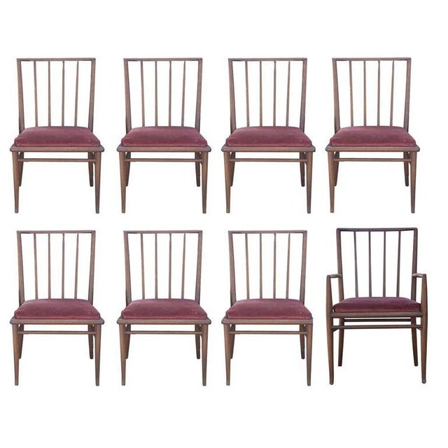 2 t.h. Robsjohn Gibbings for Widdicomb Mahogany Dining Chairs For Sale - Image 9 of 9
