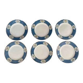Antique J. & G. Meakin Dessert Plates Floral Motif Partial Service Ironstone Newark- Set of 6 For Sale