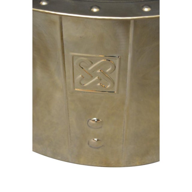 1930s Art Deco Brass Log or Coal Bin, 1930s For Sale - Image 5 of 9